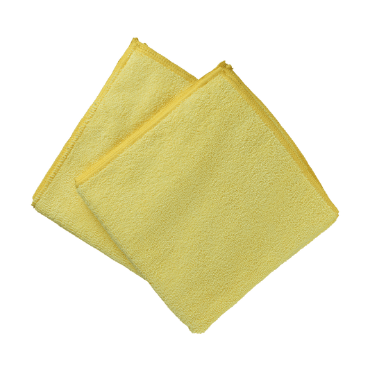 MF1Y - Yellow Microfiber Detail Towel - Edgeless - 16" x 16"