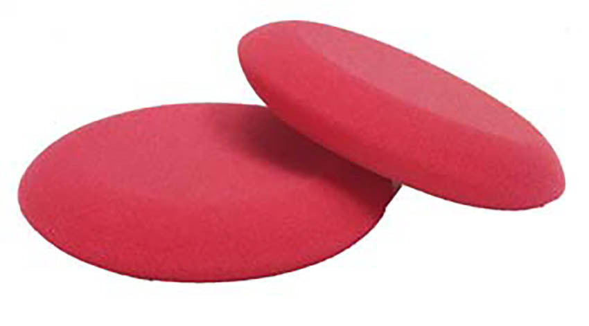Buff & Shine Applicator Pads, Round Notched Red Foam, RFA452 –